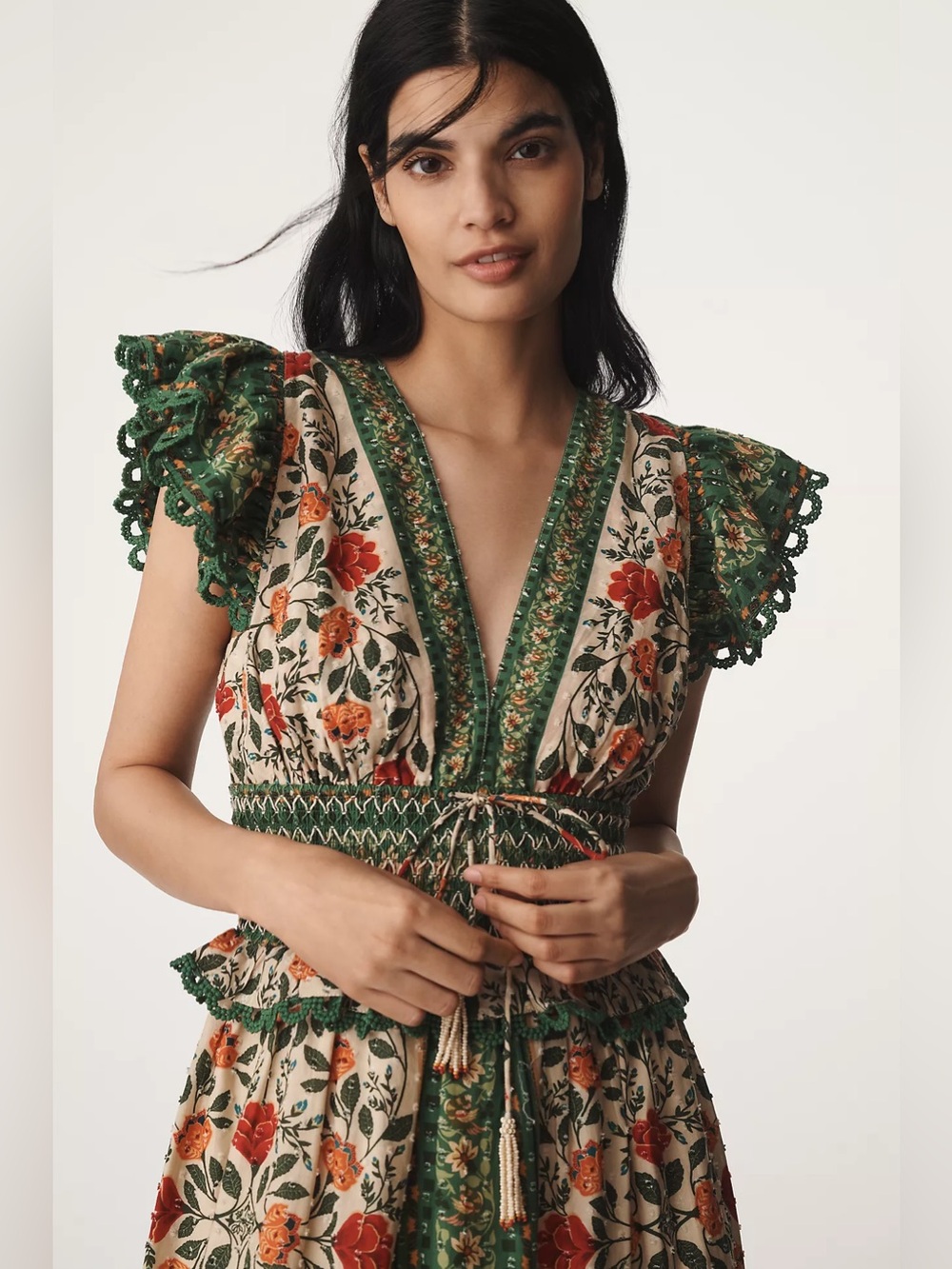 Farm Rio Garden Tapestry V-Neck Maxi Dress - Picture 2 of 4